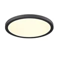 7788/24L MITRA LED SN 537 Светильник пластик/белый/черный LED 24Вт 3000/4000/6500К D300 IP44 CCT/датчик движения NEBULA BLACK