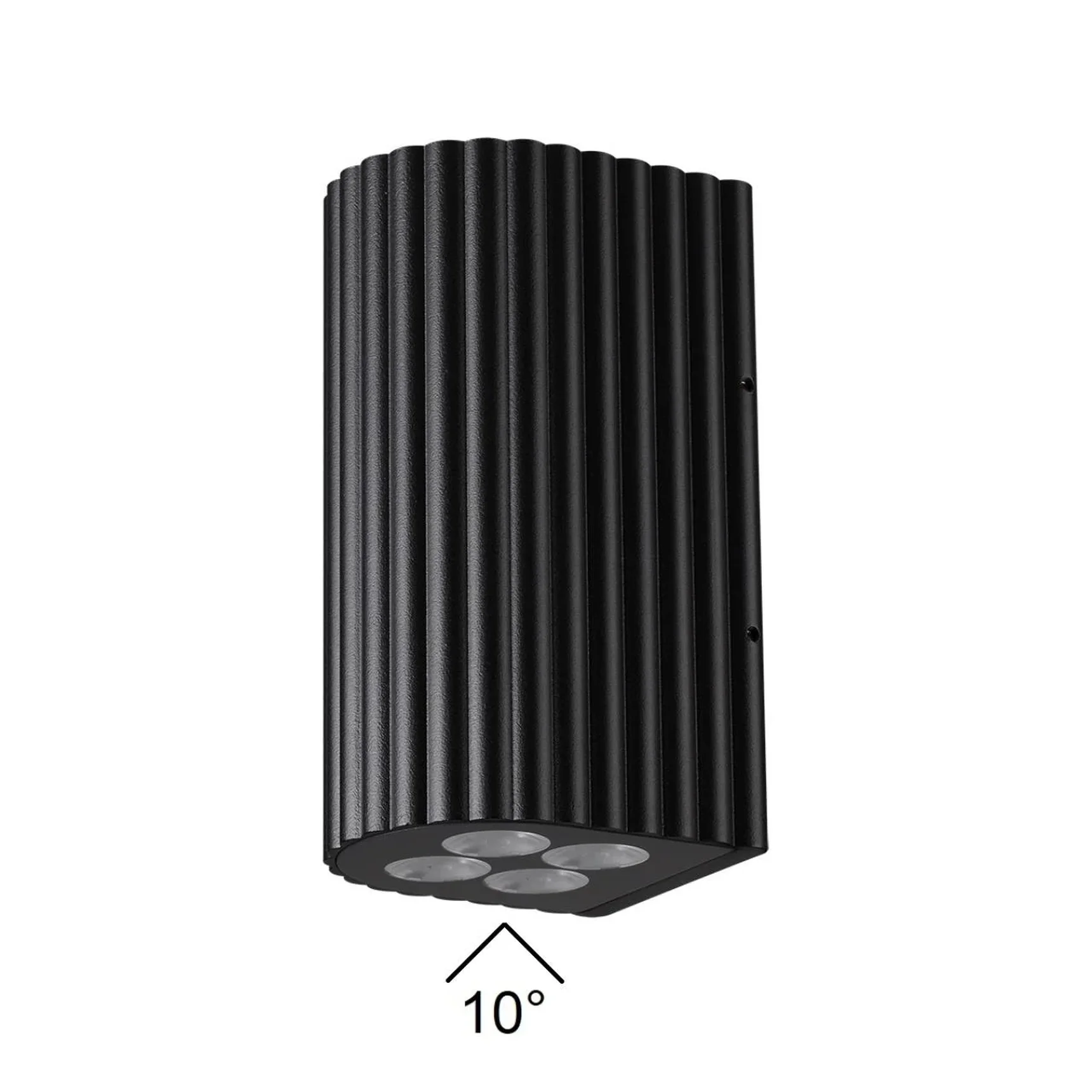7127/14WL NATURE ODL25 681 Фасадный светильник черный/металл IP54 LED 15W 10° 220-240V GLENN