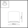 7130/8CL HIGHTECH ODL26 325 Потолочный светильник белый/металл IP20 LED 8W 480Лм 3000K/4000K/6000K 120° 220-240V OBEN