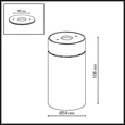 7133/7CL HIGHTECH ODL26 325 Потолочный светильник белый/металл IP20 LED 7W 525Лм 3000K 36° 220-240V TURNO