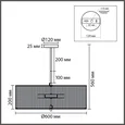 8286/7 ECO LN26 321 черный/коричневый, металл/веревка/стекло Люстра потолочная Е14 7*40W 220V SILVANA