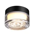 7156/6CL HIGHTECH ODL26 493 Настенно-потолочный светильник черный/прозрачный/стекло/поликарбонат IP65 LED 6W 410Лм 2200/2700/3000K 120° 220-240V RONDA
