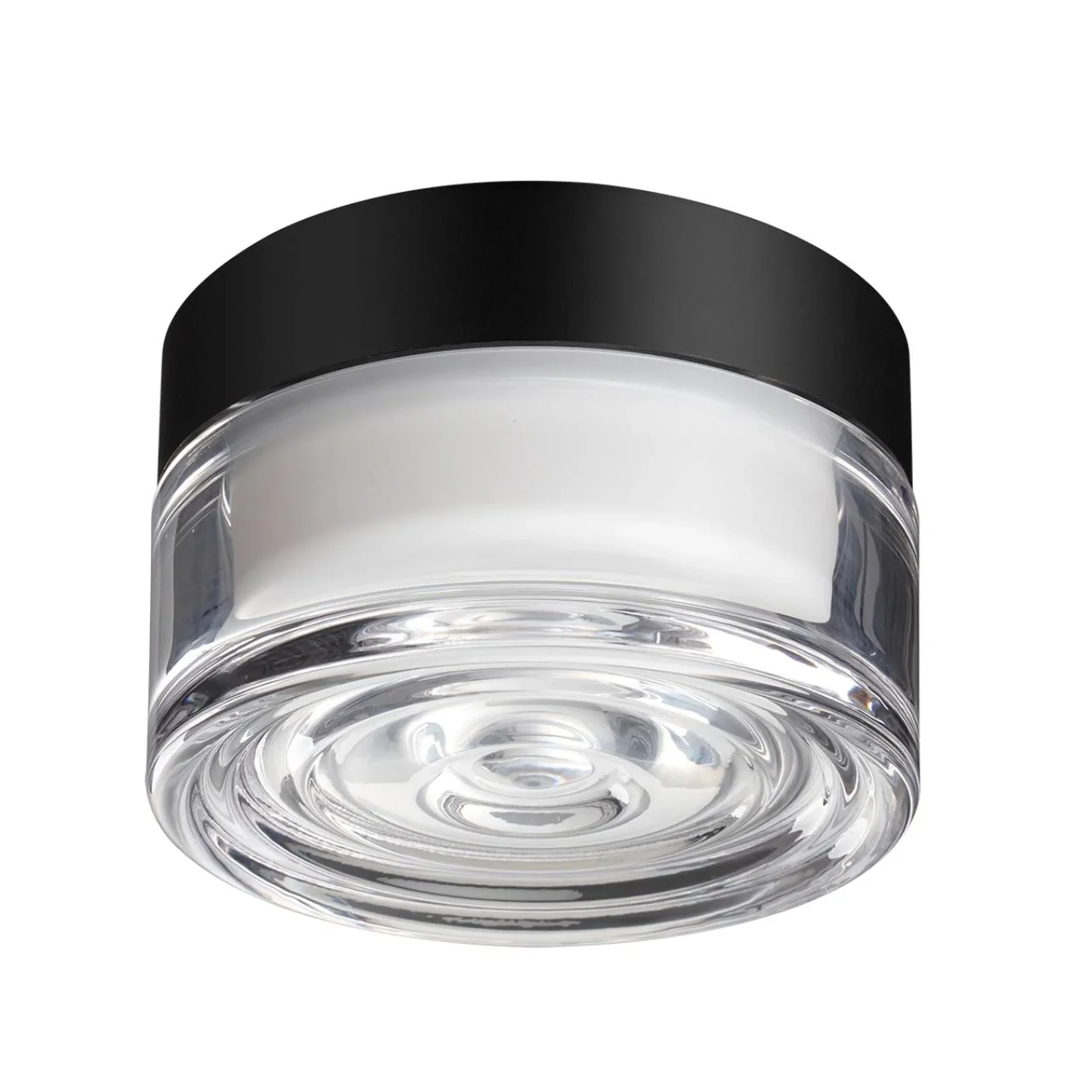 7156/6CL HIGHTECH ODL26 493 Настенно-потолочный светильник черный/прозрачный/стекло/поликарбонат IP65 LED 6W 410Лм 2200/2700/3000K 120° 220-240V RONDA