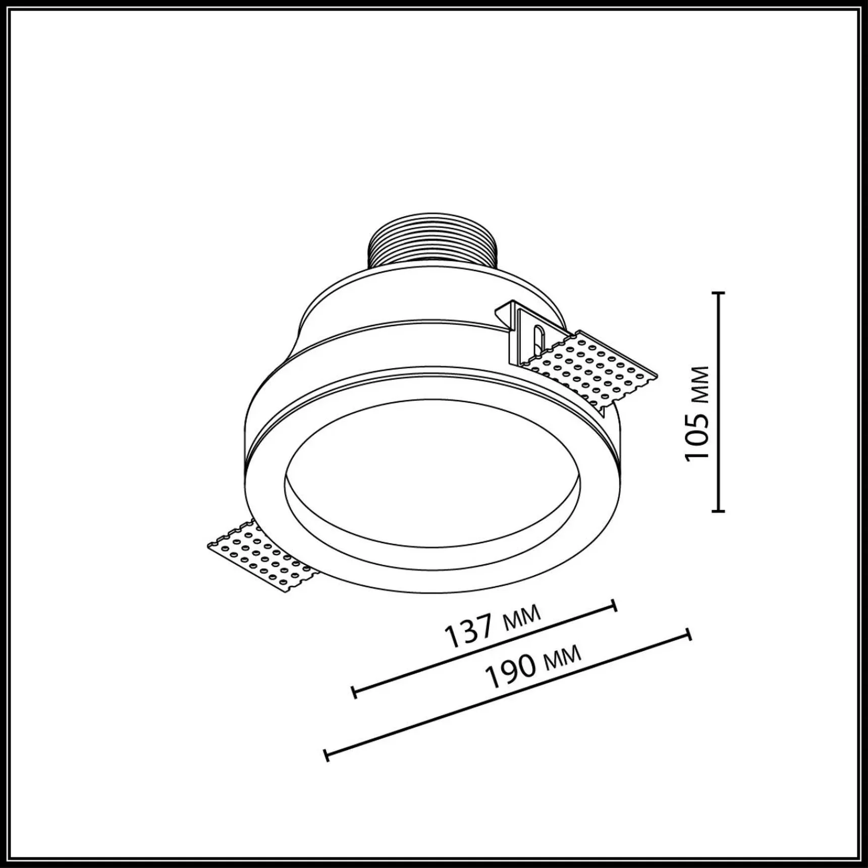 7168/7CL HIGHTECH ODL26 427 Потолочный светильник белый/гипс/металл IP20 LED 7W 816Лм 3000K 60° 220-240V MONTANA