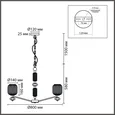 8334/8 MODERNI LN26 32 бронза/белый, металл/керамика/стекло Люстра E27 8*40W 220V ALEGRA