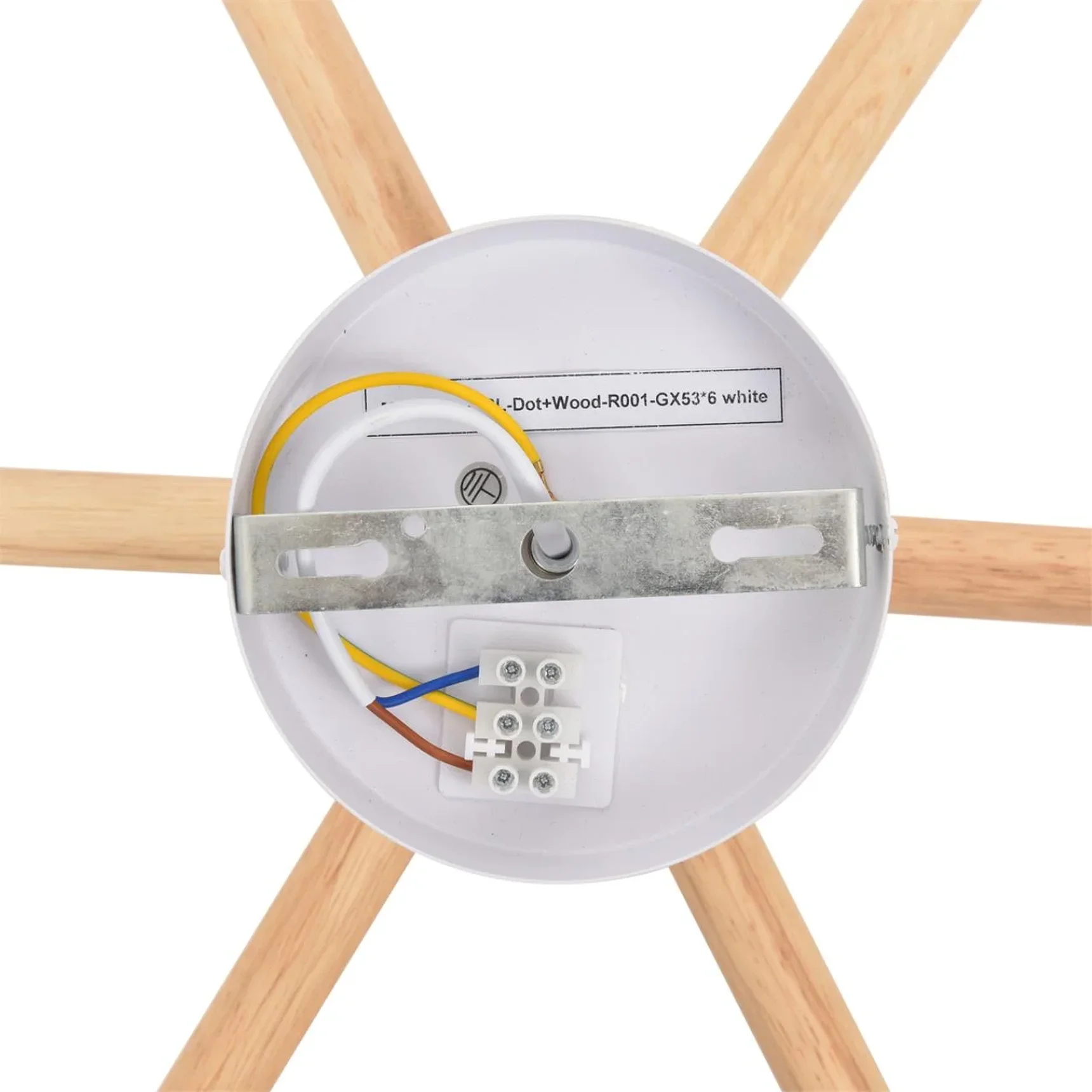 8306/6C COMFI LN26 333 белый, дерево/металл Светильник потолочный GX53 LED 6*7W 220V VUDI