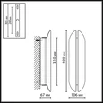 7173/10WL HIGHTECH ODL26 443 Настенный светильник металл/бронза/акрил IP20 LED 12W 3000K 220-240V BRANDO