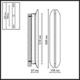 7173/12WL HIGHTECH ODL26 443 Настенный светильник металл/бронза/акрил IP20 LED 16W 3000K 220-240V BRANDO