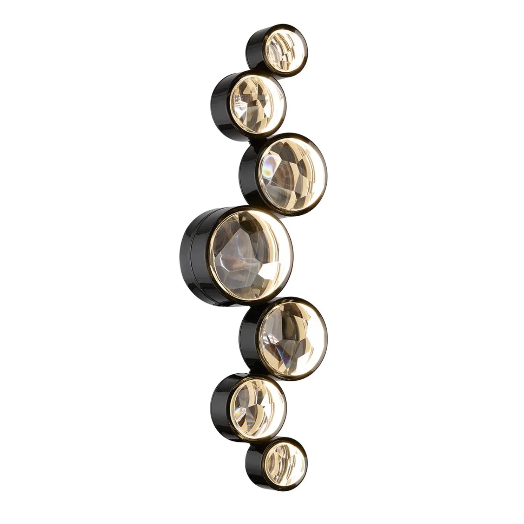 7174/15WLA L-VISION ODL26 Настенный светильник черный/хрусталь/металл IP20 LED 15W 3000K 220-240V SPILLA