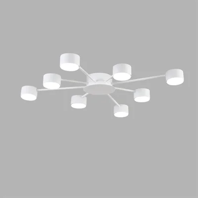 8343/8C COMFI LN26 252 белый, металл Люстра GX53 LED 8*7W 220V TORINA