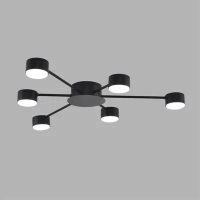 8344/6C COMFI LN26 251 черный, металл Люстра GX53 LED 6*7W 220V TORINA