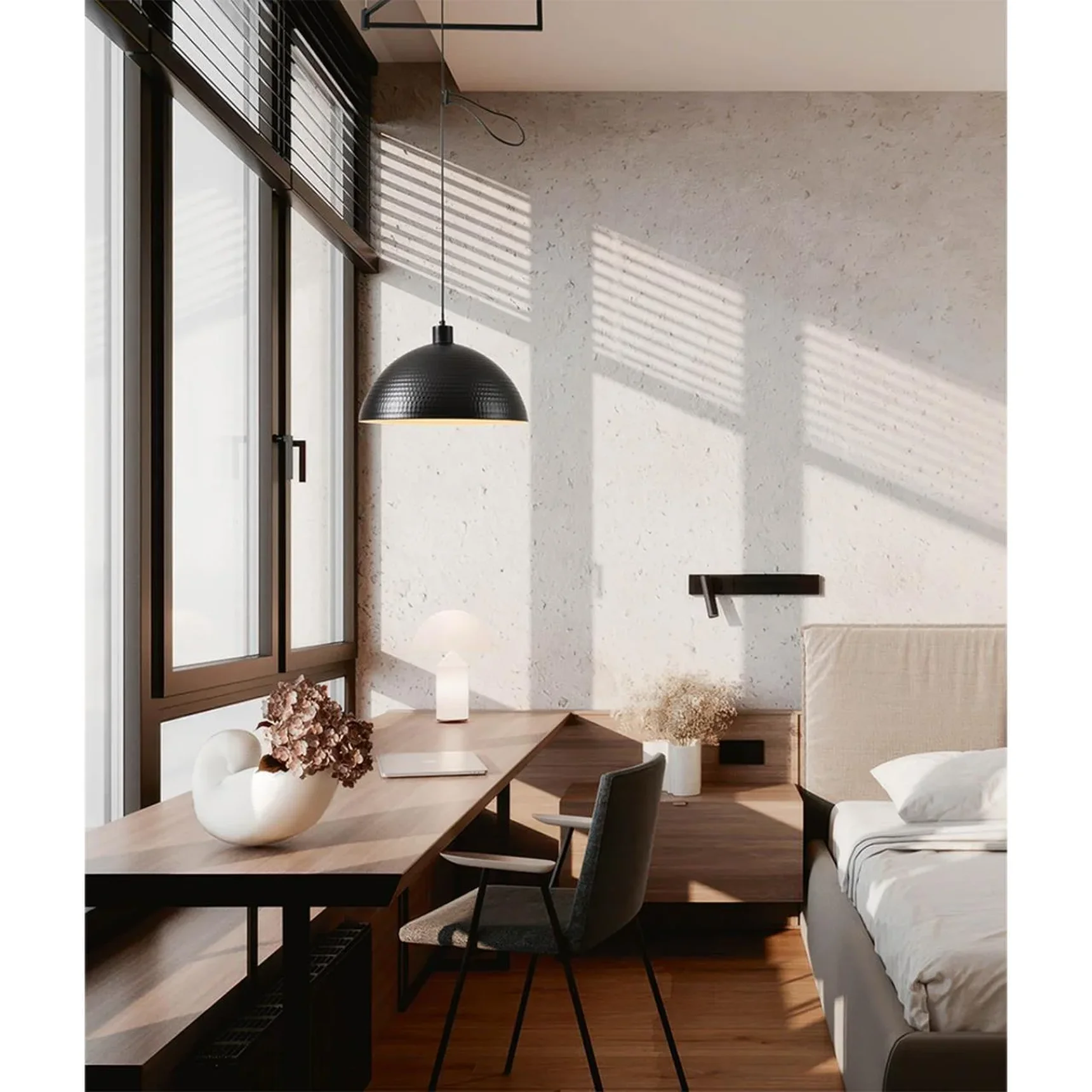 8321/1C MODERNI LN26 301 черный, металл Люстра подвесная E27 1*60W 220V ARMINA