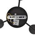 8349/6C COMFI LN26 232 черный/прозрачный, металл/стекло Светильник потолочный LED GX53 6*7W 220V NATALINA