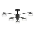 8349/6C COMFI LN26 232 черный/прозрачный, металл/стекло Светильник потолочный LED GX53 6*7W 220V NATALINA