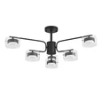 8349/6C COMFI LN26 232 черный/прозрачный, металл/стекло Светильник потолочный LED GX53 6*7W 220V NATALINA