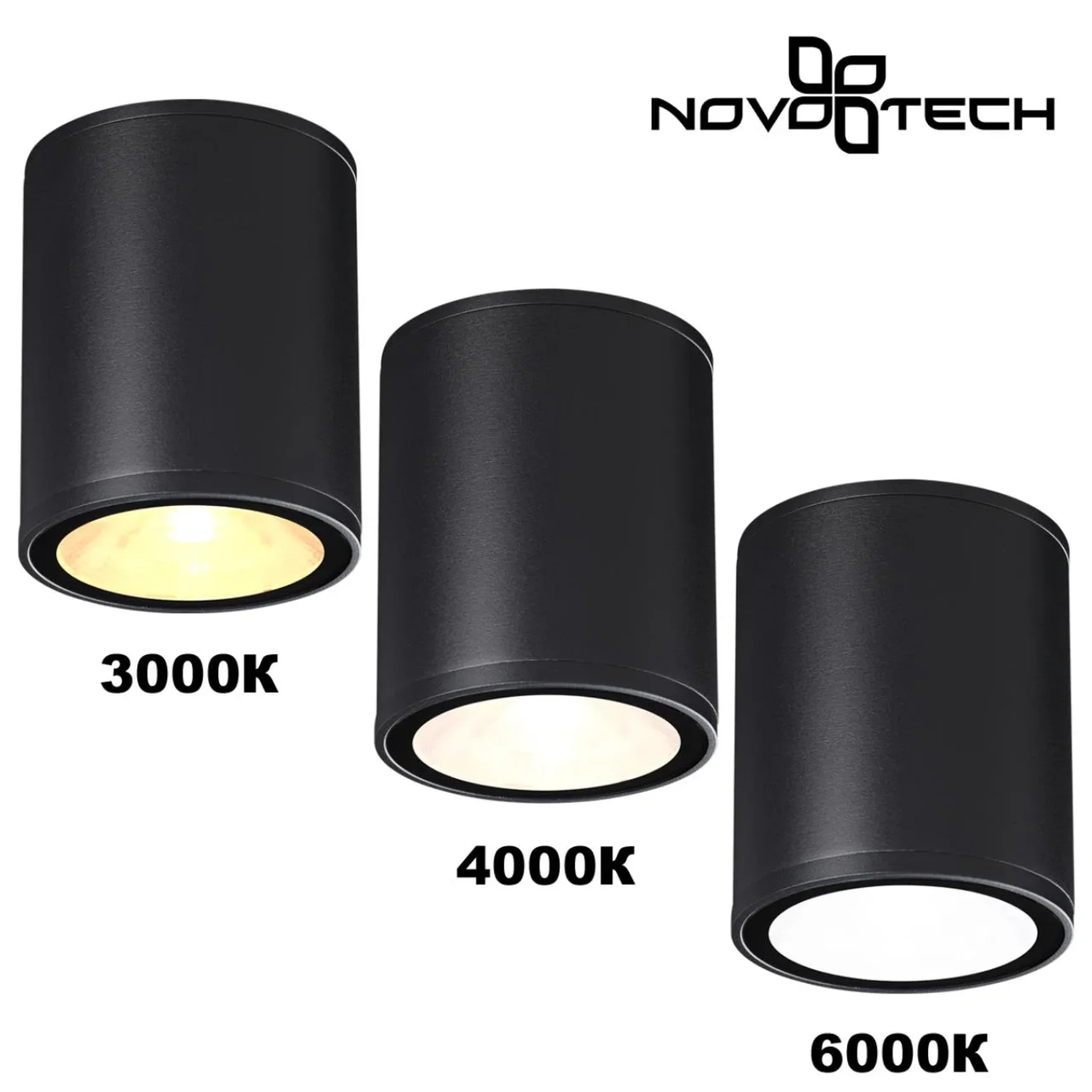 359535 STREET NT25 698 черный Светильник ландшафтный с переключ. цветовой температуры IP65 LED 10W 100-240V 3000К\4000К\6000К TUMBLER