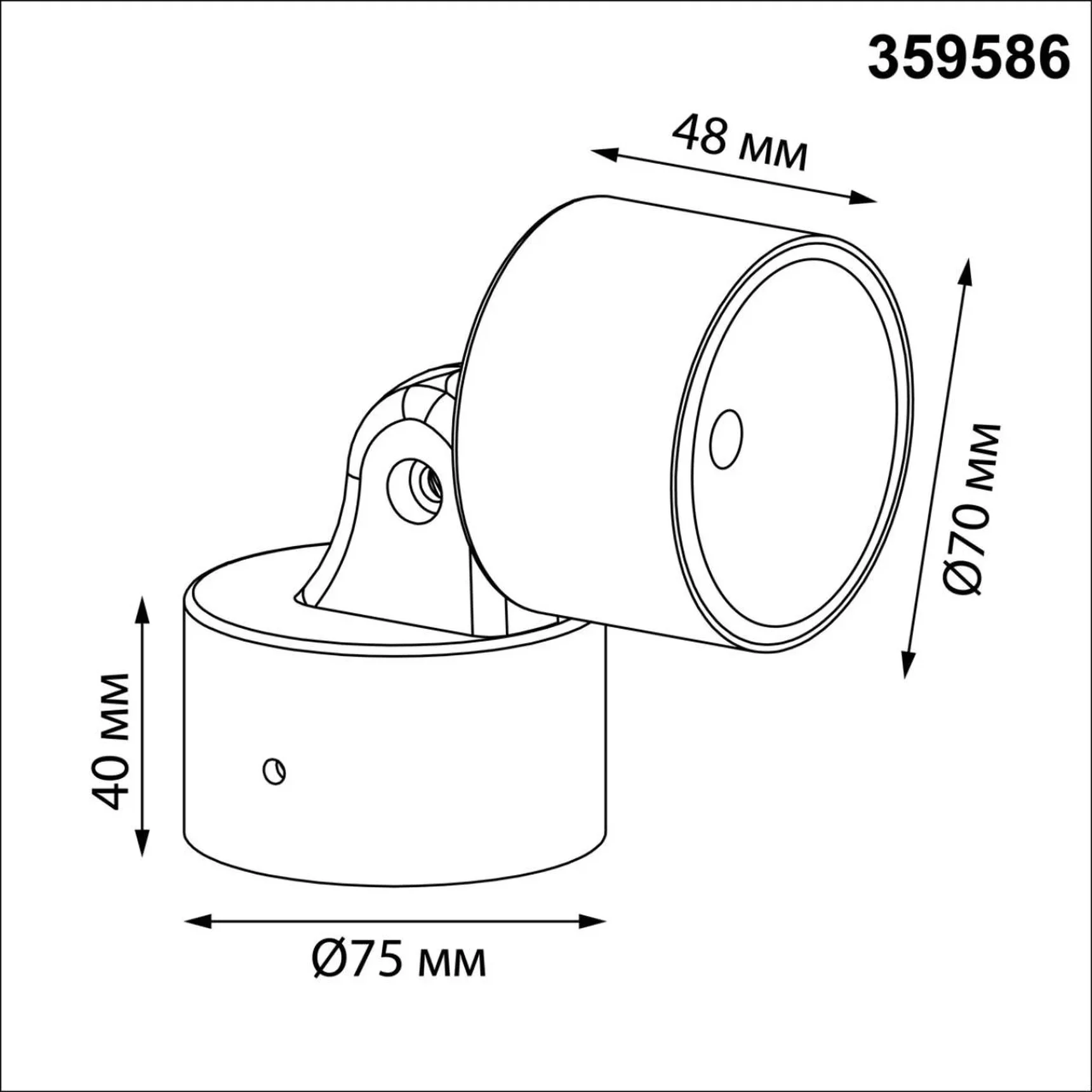 359586 STREET NT25 694 черный Светильник ландшафтный светодиодный IP65 LED 9W 3000К 100-240V FOCUS