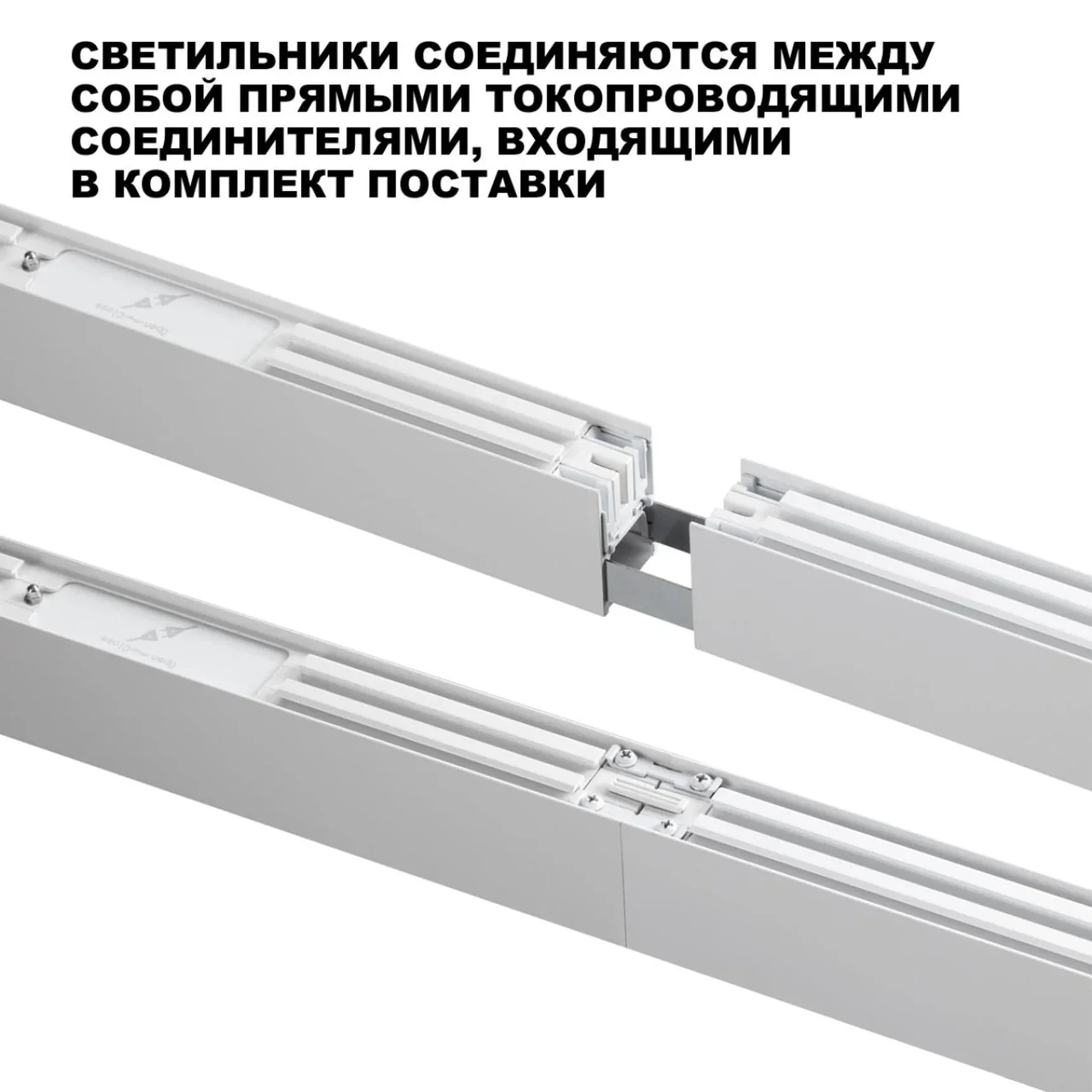 359602 OVER NT25 068 белый Светильник линейный светодиод. с переключ. цв. температуры IP20 LED 20W 220-240V 3000К\4000К\6000К FATTO