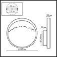 7068/9WL ECODESIGN ODL26 169 Настенный светильник темно-зеленый/мрамор/металл IP20 LED 9W 240Лм 3000K 220-240V VALLEY
