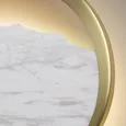 4359/9WL ECODESIGN ODL26 169 Настенный светильник белый/мрамор/металл IP20 LED 9W 262Лм 3000K 220-240V VALLEY