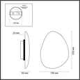 7068/8WL ECODESIGN ODL26 167 Настенный светильник темно-зеленый/мрамор/металл IP20 LED 8W 390Лм 3000K 220-240V VALLEY