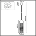 7073/1 ECODESIGN ODL26 187 Подвесной светильник бежевый/пробка/нити/металл IP20 LED GU10 5W 220-240V CORK