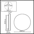 7073/15WL ECODESIGN ODL26 187 Настенный светильник бежевый/пробка/металл IP20 LED 15W 435Лм 3000K 220-240V CORK