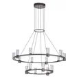 7143/110L HIGHTECH ODL26 513 Подвесной светильник темный никель/акрилл/металл IP20 LED 93W 5960Лм 3000K 220V DEFANCE
