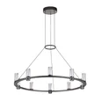 7143/70L HIGHTECH ODL26 513 Подвесной светильник темный никель/акрилл/металл IP20 LED 60W 3830Лм 3000K 180° 220V DEFANCE