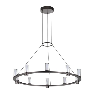 7143/70L HIGHTECH ODL26 513 Подвесной светильник темный никель/акрилл/металл IP20 LED 60W 3830Лм 3000K 180° 220V DEFANCE