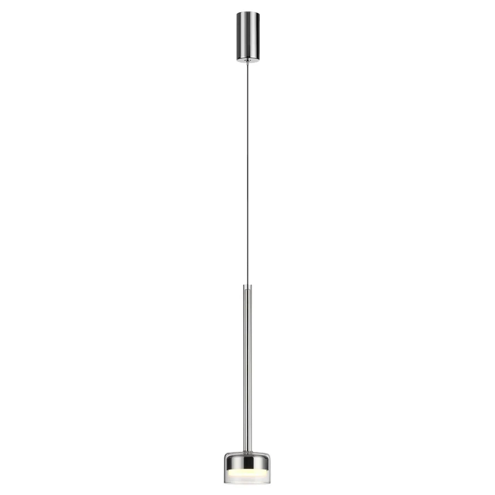 7151/10L HIGHTECH ODL26 347 Подвесной светильник хром/ прозрачное стекло/металл IP20 LED 10W 3000K 220V LASLO