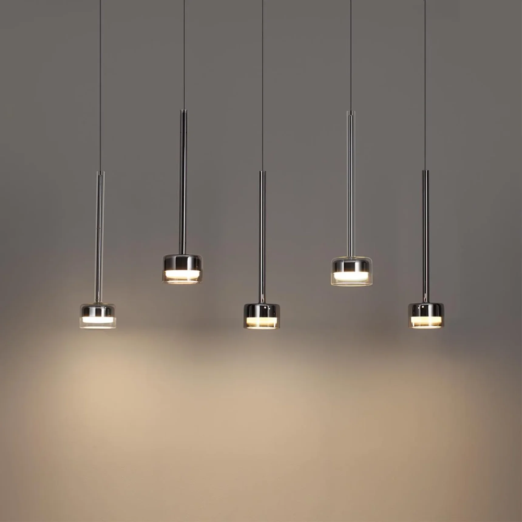 7151/10L HIGHTECH ODL26 347 Подвесной светильник хром/ прозрачное стекло/металл IP20 LED 10W 3000K 220V LASLO