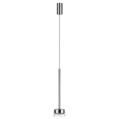 7151/10L HIGHTECH ODL26 347 Подвесной светильник хром/ прозрачное стекло/металл IP20 LED 10W 3000K 220V LASLO