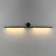 7103/14WL HIGHTECH ODL26 269 Настенный светильник черный/металл IP20 LED 14W 1000Лм 3000K 120° 220V MILLY