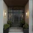 5434/2W NATURE ODL_EX26 079 черный/золотистый/хром/металл/акрил/декор металл Уличный фасадный светильник IP54 G9 2*15W max LUMA