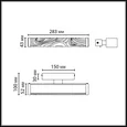 5450/10WLA L-VISION ODL_EX26 015 зеленый/античная бронза/металл/керамика/акрил Настенный светильник LED 10W 2000К/3000K/4000K RIVIERA