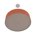 8329/5 MODERNI LN26 184 кирпичный/белый, металл/текстиль/пластик Потолочный светильник E27 LED 5*10W 220V GOFERA