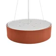 8329/5 MODERNI LN26 184 кирпичный/белый, металл/текстиль/пластик Потолочный светильник E27 LED 5*10W 220V GOFERA