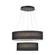8373/55L LEDIO LN26 257 черный, металл/текстиль/силикон Люстра подвесная LED 55W 3000/4000/6000K 220V SAVA