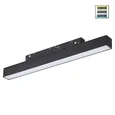 359617 SHINO NT25 158 черный Трековый светильник для низков. шинопровода с переключ. цв. темпер. IP20 LED 3000К\4000К\6000К 10W 48V FLUM
