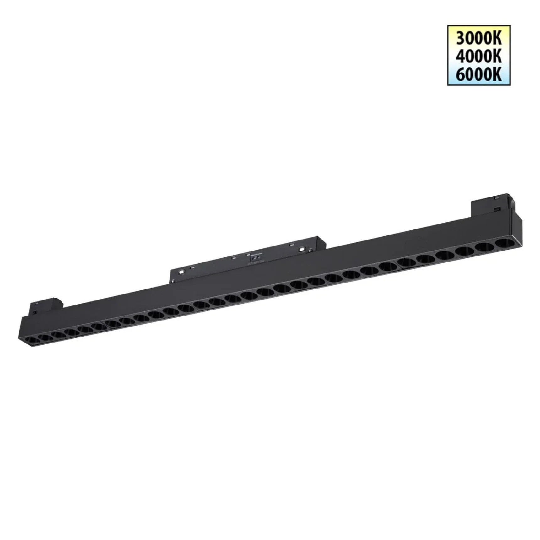 359625 SHINO NT25 158 черный Трековый светильник для низков. шинопровода с переключ. цв. темпер. IP20 LED 3000К\4000К\6000К 30W 48V FLUM