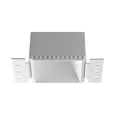 370997 WIR NT25 622 белый Светильник встраиваемый для ГКЛ потолка IP20 GU10 50W 220V NIMBUS
