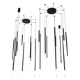 8400/27L LEDIO LN26 000 черный/белый, металл/акрил Люстра LED 27W 3000K 220V STICK