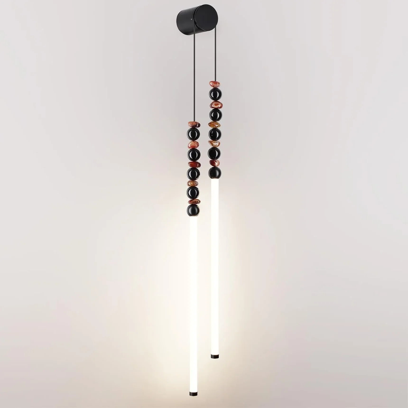 7187/16WL HIGHTECH ODL26 223 Настенный светильник черный/акрил/агат/металл IP20 LED 16W 3500K 220V MONELLA