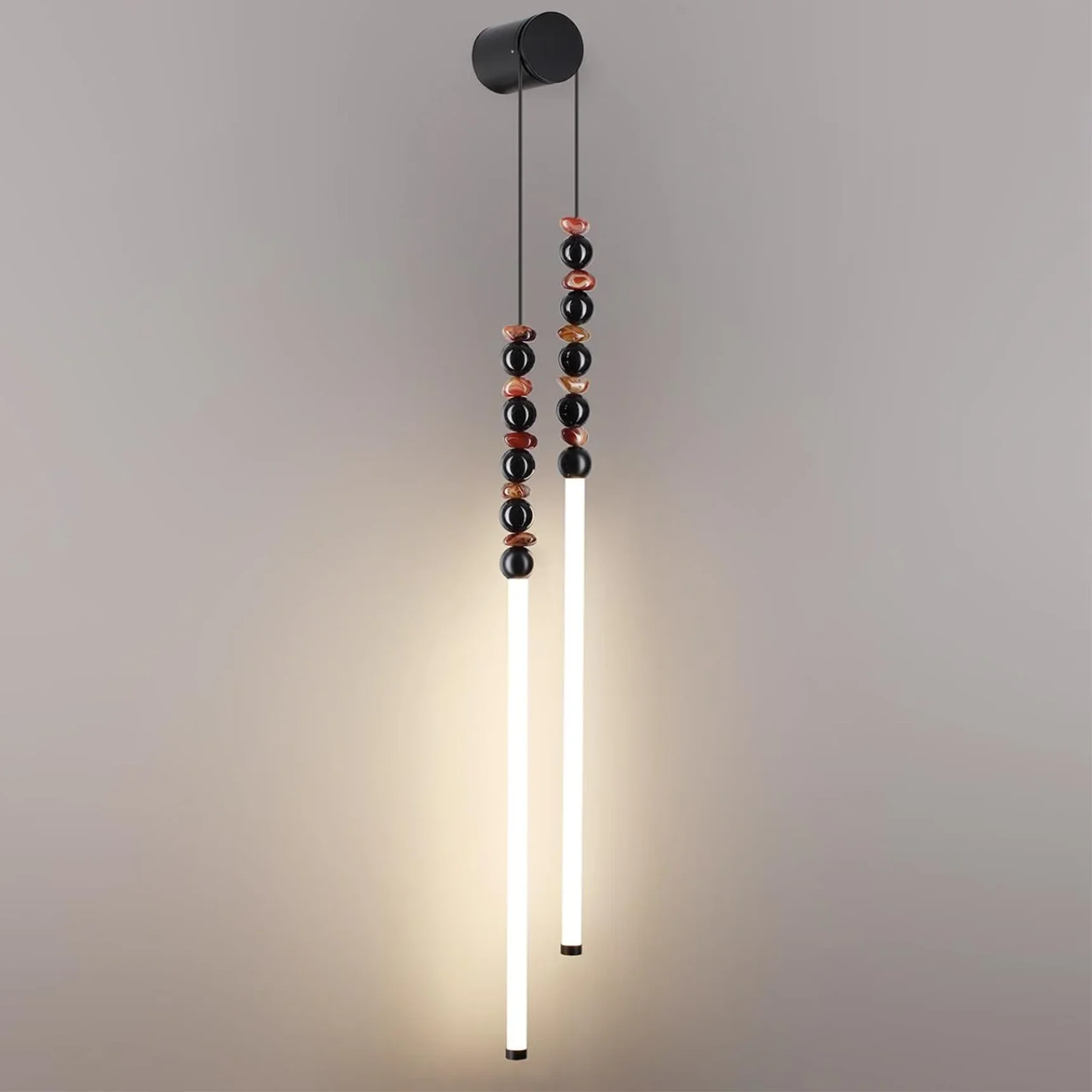 7187/16WL HIGHTECH ODL26 223 Настенный светильник черный/акрил/агат/металл IP20 LED 16W 3500K 220V MONELLA
