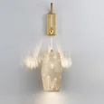 5444/1W PENDANT ODL_EX26 031 бежевый/античная бронза/металл/керамика Бра с выкл. E27 1*40W KARELIA