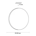 3017/DLN PALE SN 218 Светильник пластик/белый LED 48Вт 3000/4000/6000К D400 IP43 CCT SIMPLE