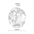 7748/DLN PALE SN 125 Светильник светодиодный потолочный пластик/белый/зеленый LED 48Вт 3000/4000/6000К D380 IP43 CCT FLORI