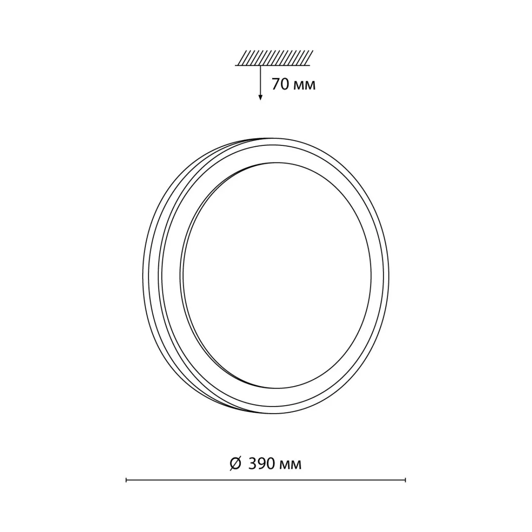 7620/DLN PALE SN 109 Светильник пластик/черный/медный LED 48Вт 3000/4000/6000K D390 IP43 CCT AKUNA