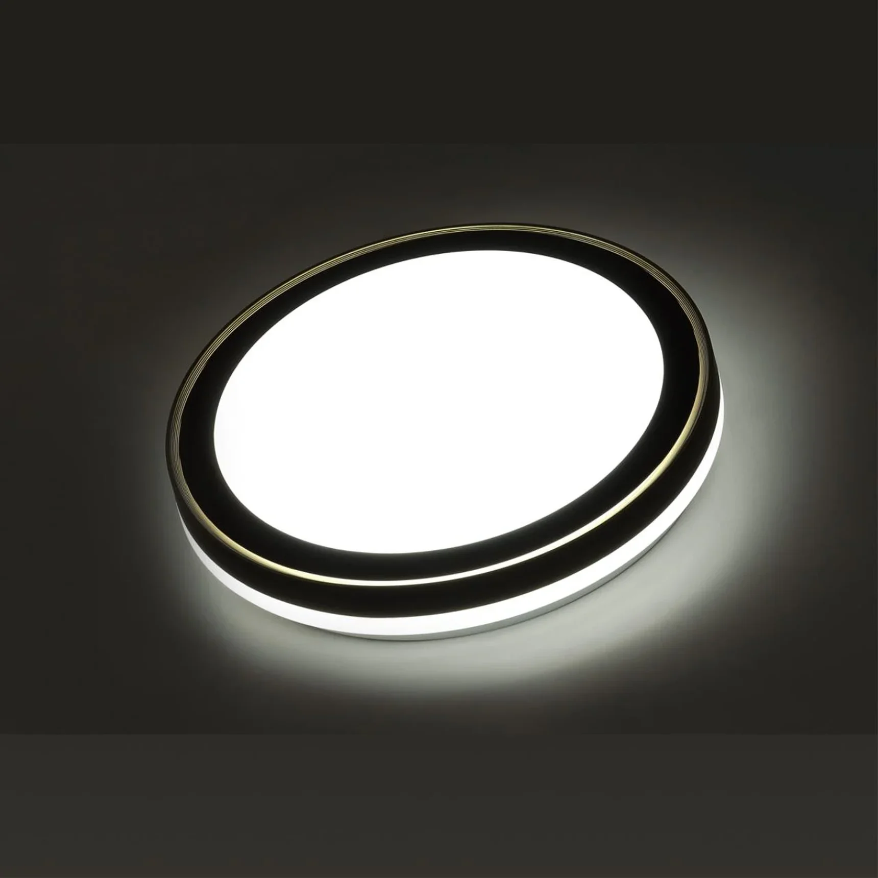 7620/DLN PALE SN 109 Светильник пластик/черный/медный LED 48Вт 3000/4000/6000K D390 IP43 CCT AKUNA